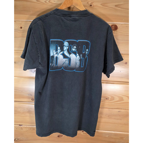 Vintage Backstreet Boys T Shirt Men Large Rare 90s Fade Distress Double Side BSB - Picture 3 of 12